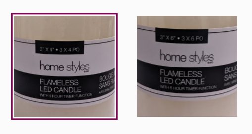 Home Styles Flameless Wax/Plastic LED Pillar Candles in Ivory image indicator(2)