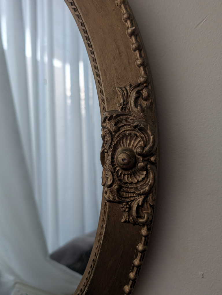 Ornate oval mirror - photo 2