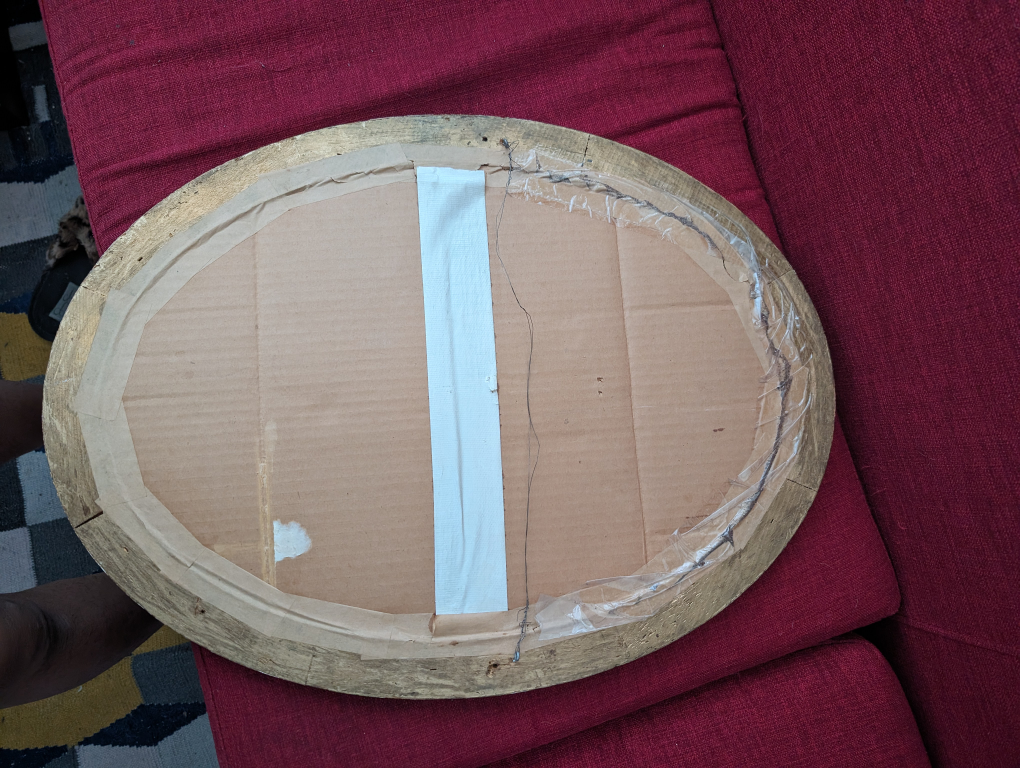 Ornate oval mirror - photo 3
