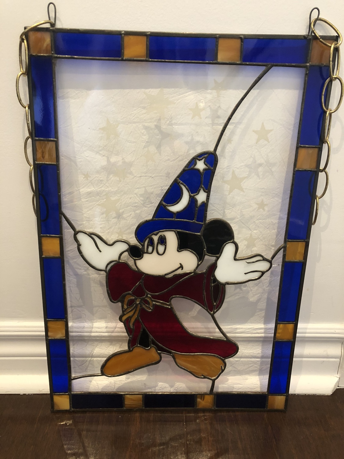 Mickey Mouse stained glass