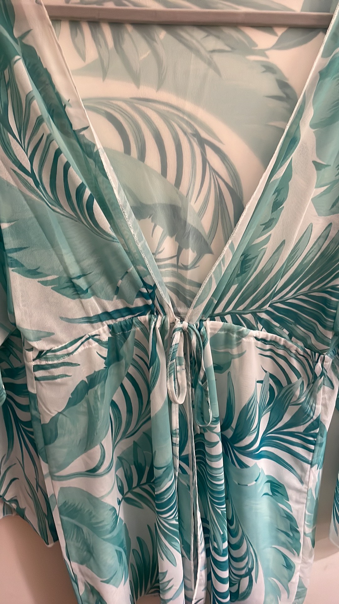 Tropical print kimono cover up image indicator(6)