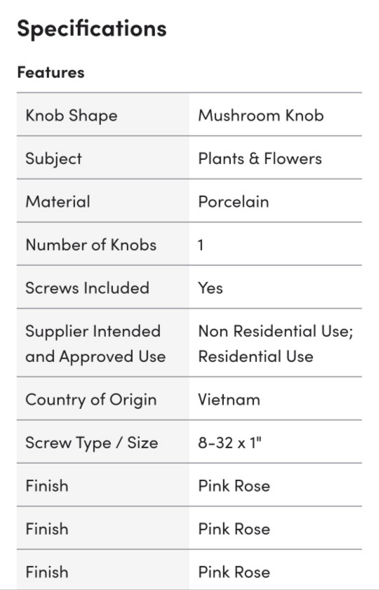 🥕 Pink rose green leaves English Cozy Porcelain Mushroom Knob image indicator(4)