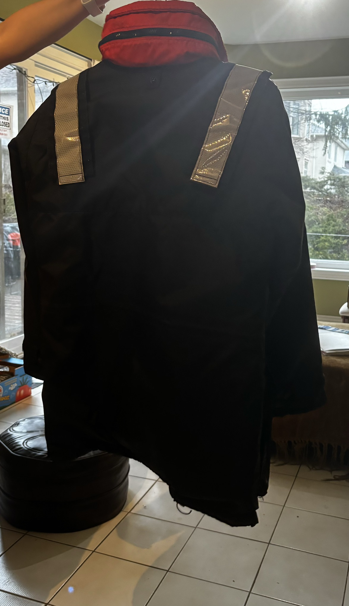 Winter Jacket with safety glow lighter image indicator(2)