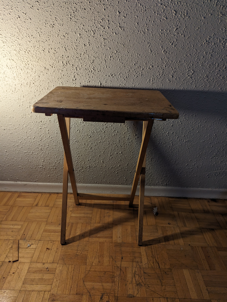 wooden side table