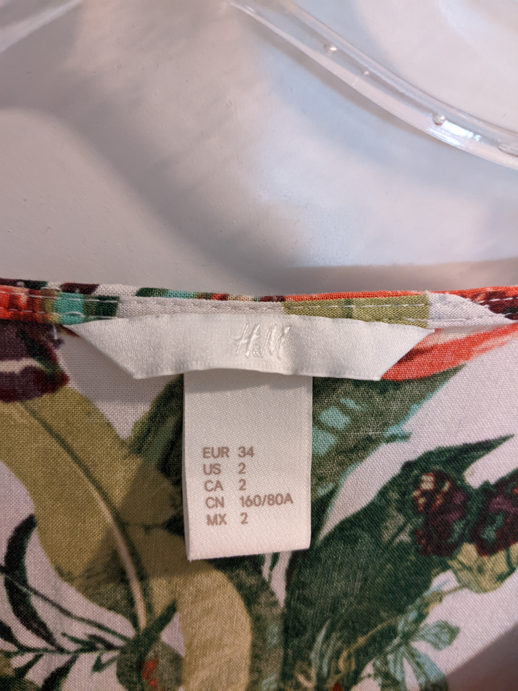 H&M Floral V Neck Dress image indicator(2)