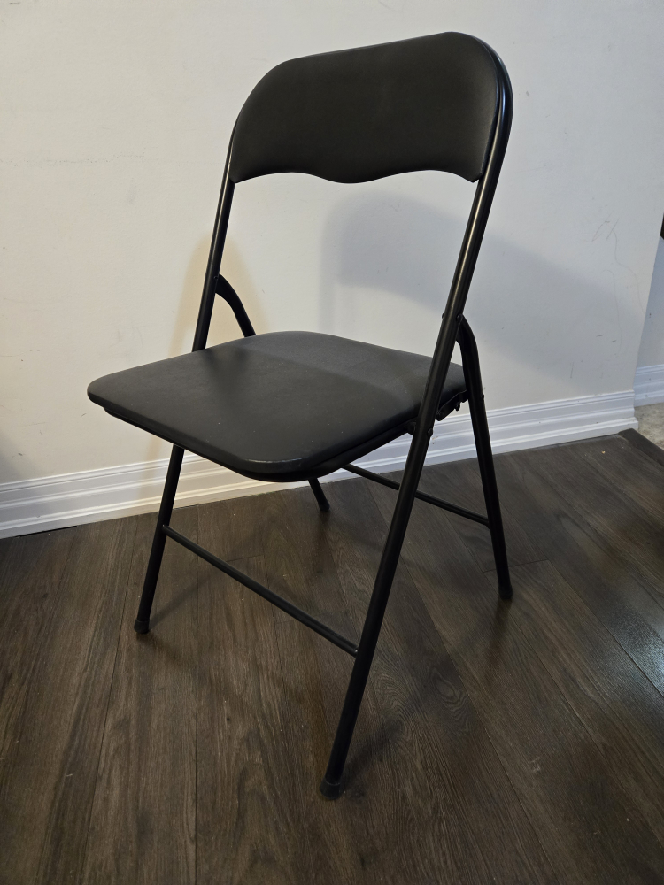 4x Vinyl Folding Chair, Padded folding chair