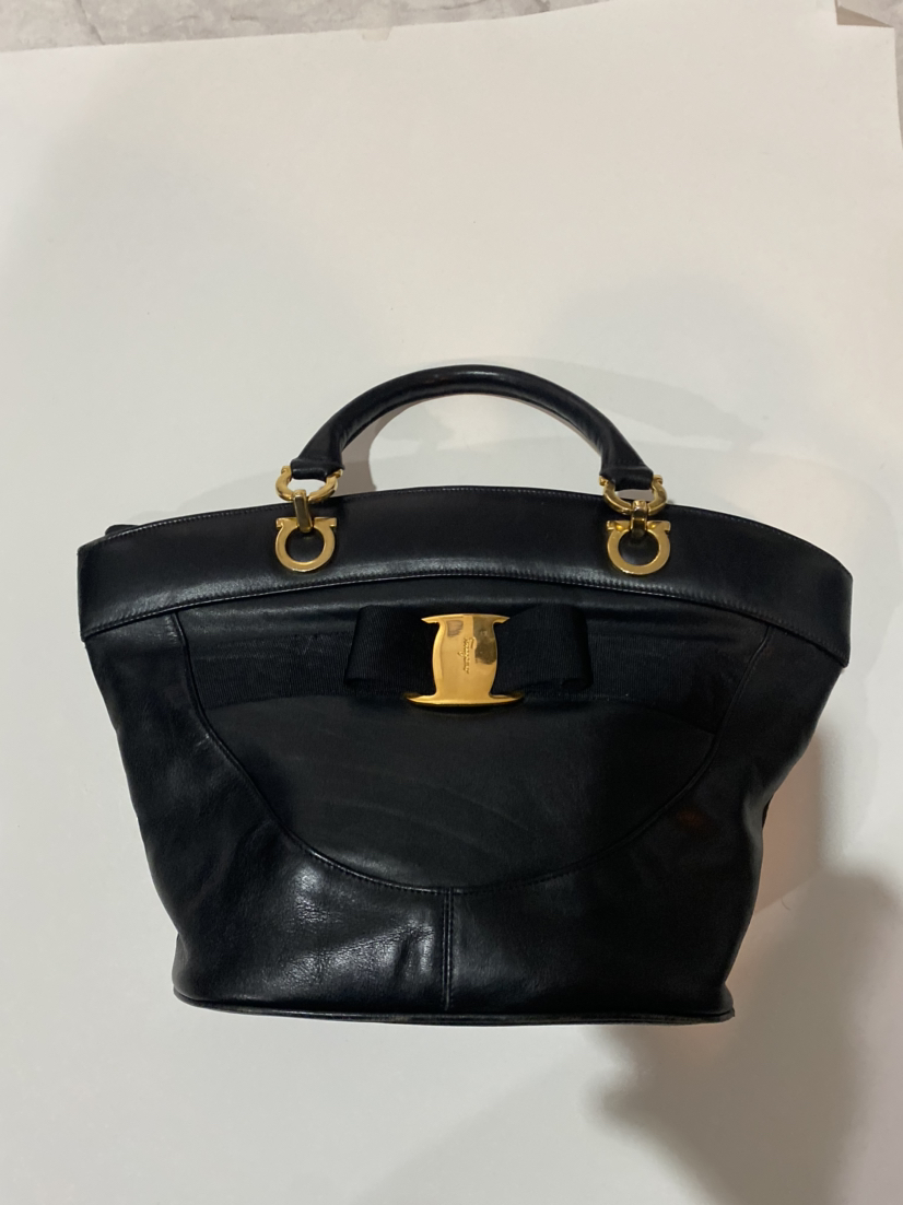 Salvatore Ferragamo black top handle purse - photo 3