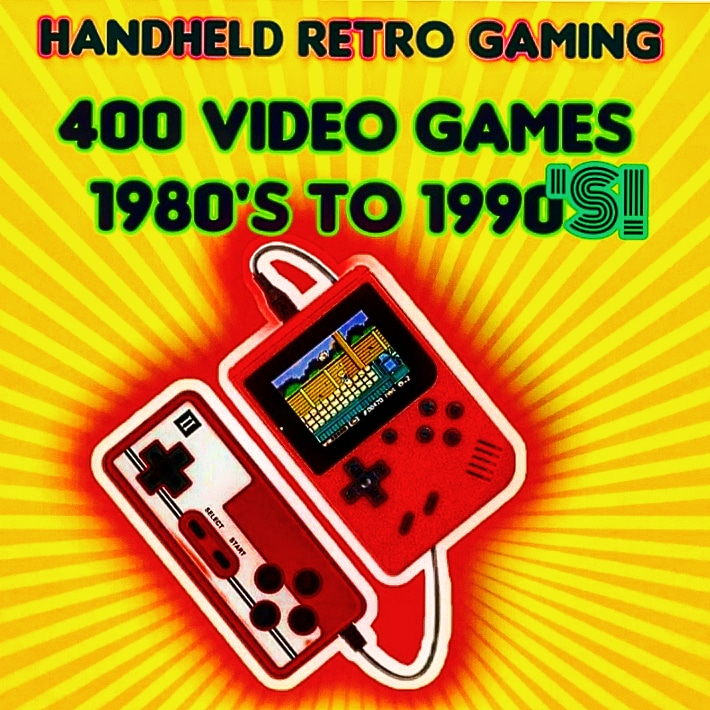 Retro Handheld Arcade/ Controller/400 Games! + Retro Poster