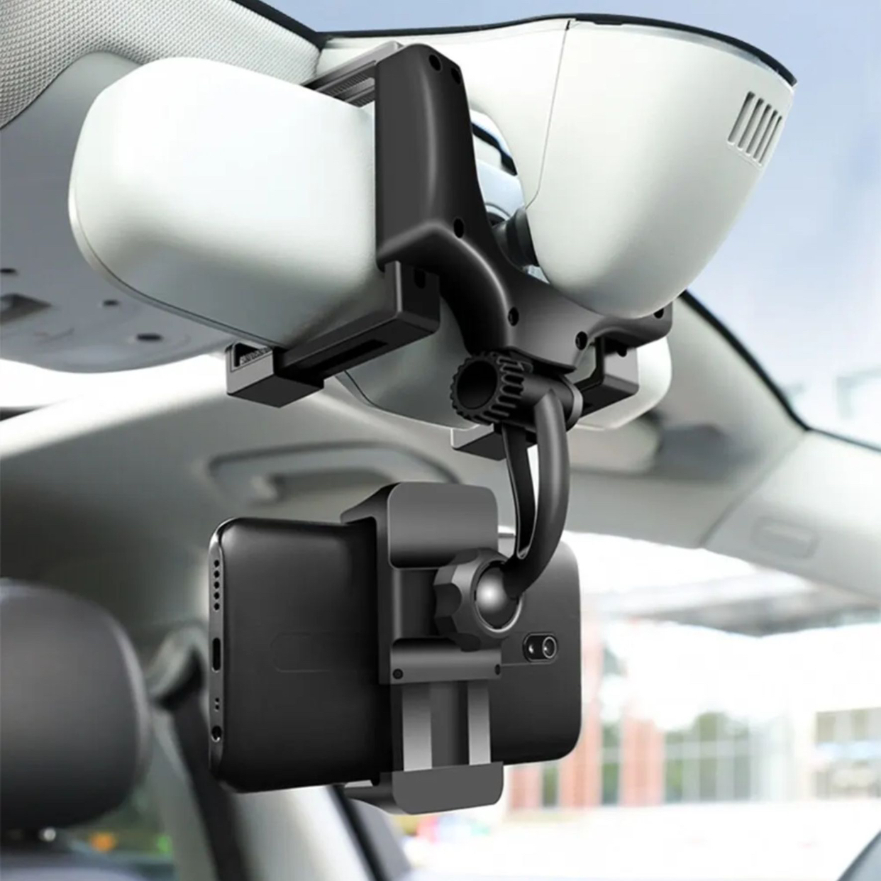 Rear-view Mirror Phone Holder image indicator(4)