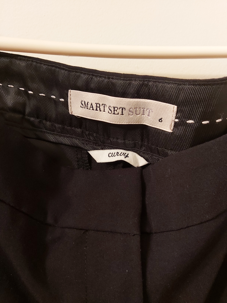 SMART SET SUIT black formal pants, size 6 image indicator(3)