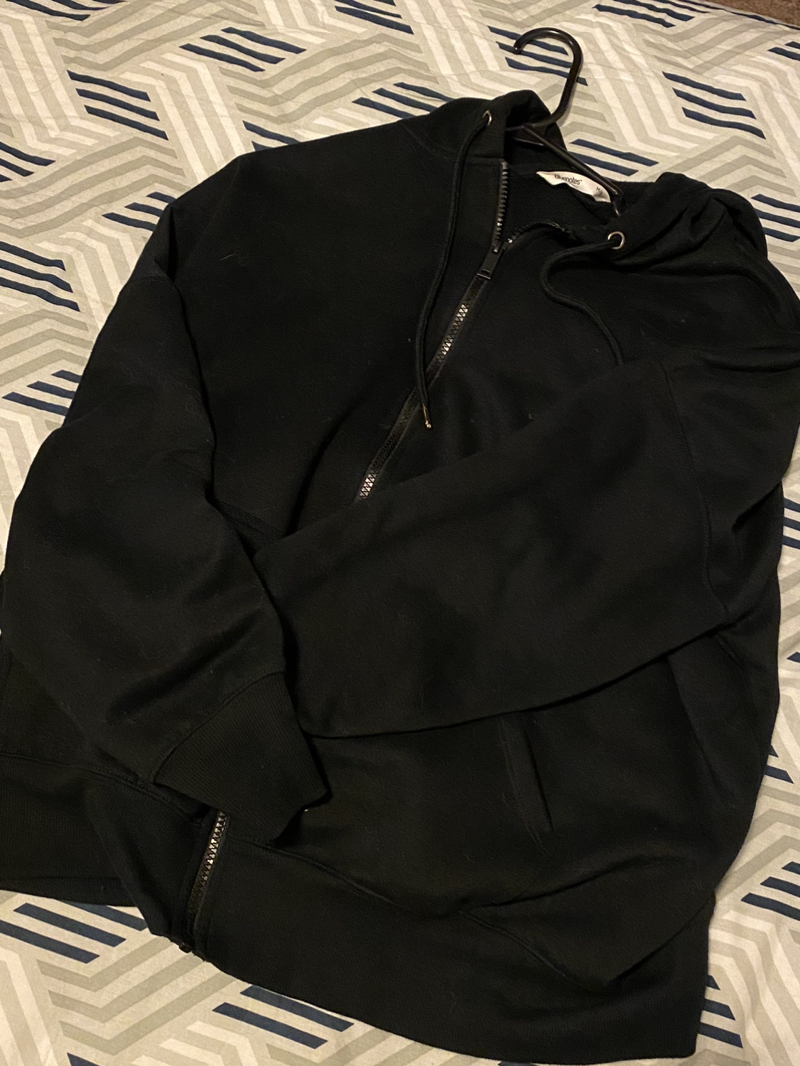 Black oversized hoodie