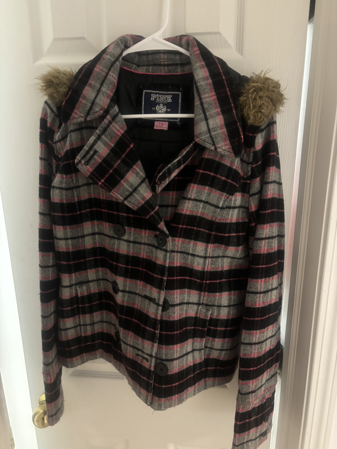 Pink Stripe Pea Coat - photo 3