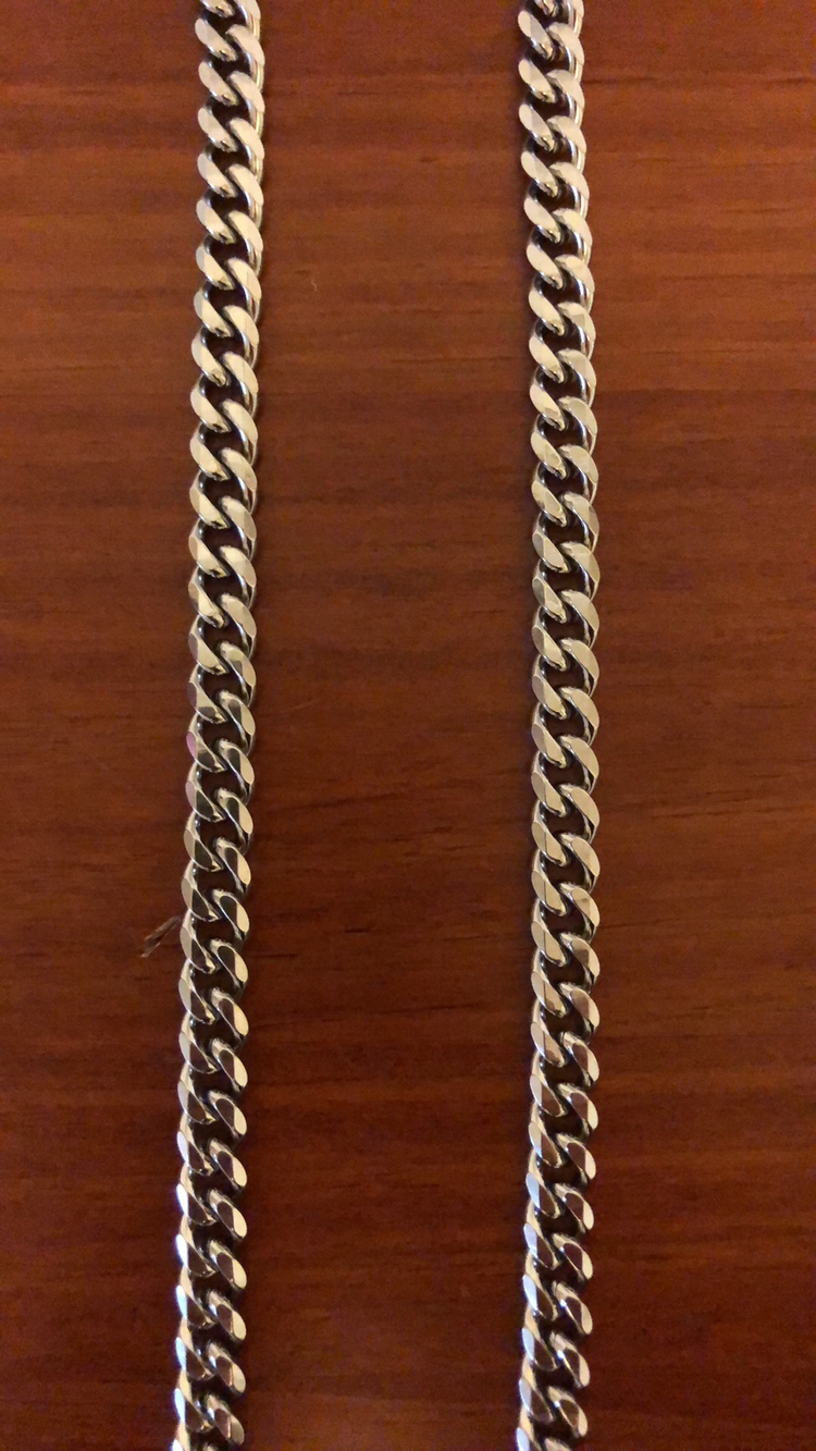 Sterling Silver Miami Cuban chain thumbnail