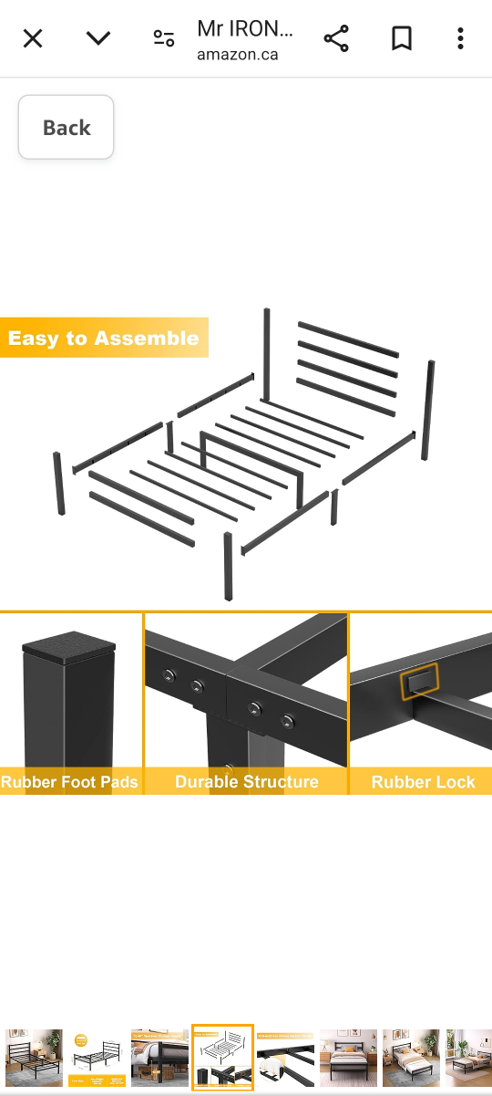 Twin Metal Bed Frame - photo 2