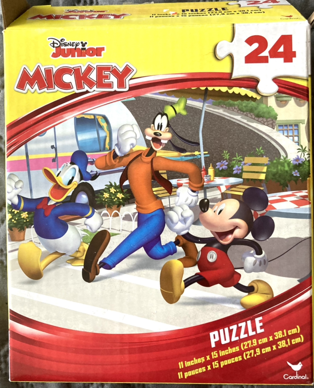 2 kids puzzles Mickey mouse and World map Puzzle thumbnail