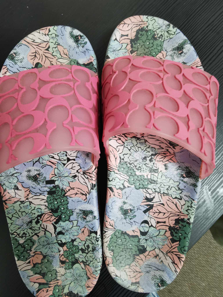 coach pink slide