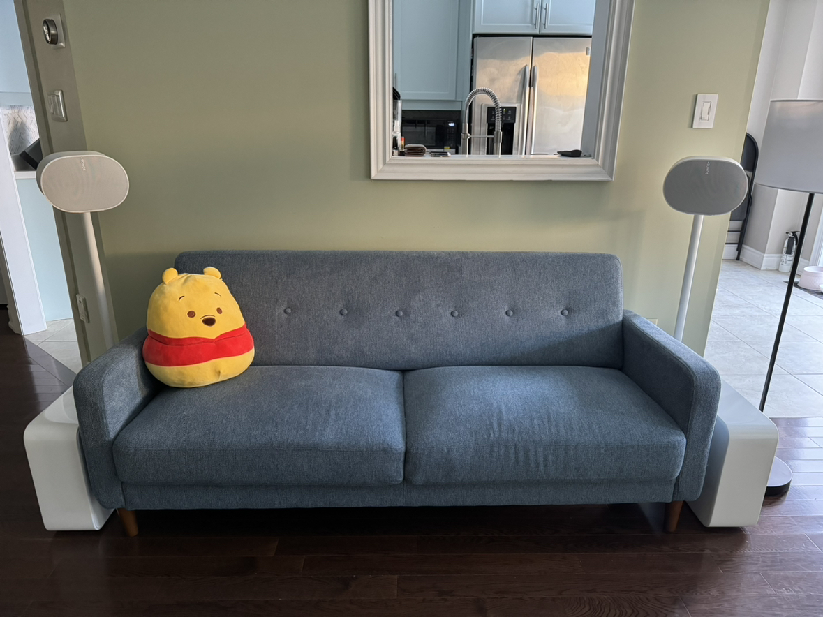 Beautiful sofa in light blue -450