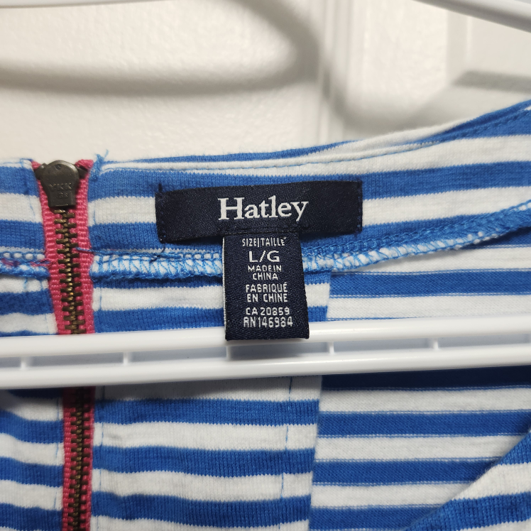 HATLEY NELLIE DRESS - BERMUDA STRIPES. #L #Large image indicator(9)