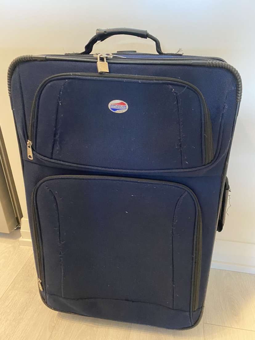 Suitcase navy blue med size thumbnail