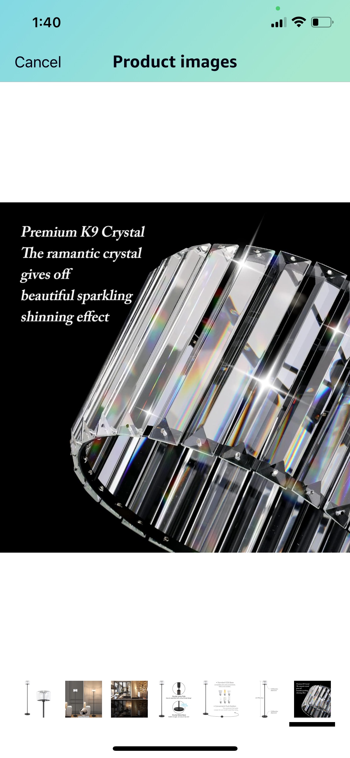 Crystal floor lamp image indicator(3)