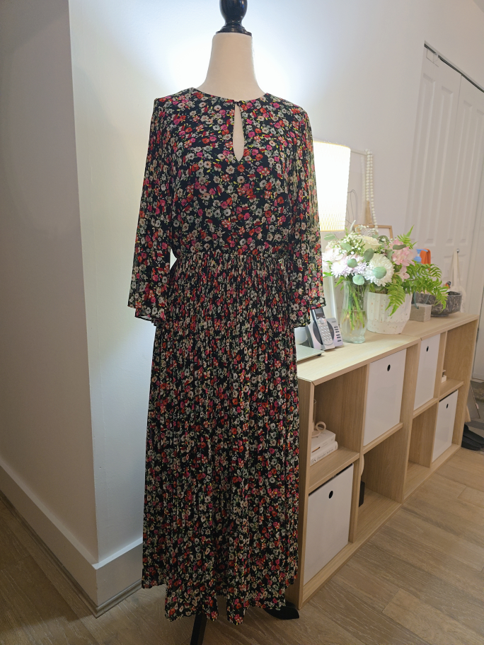 H&M print midi dress