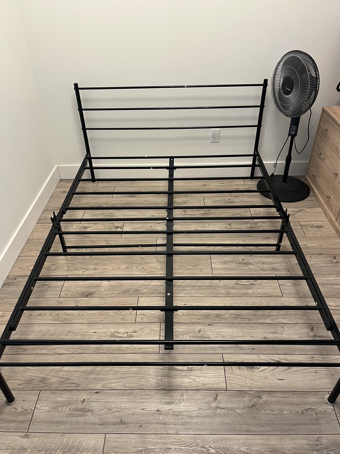 New Queen Metal Bed Frame with Slats - No Box Spring Required - photo 2