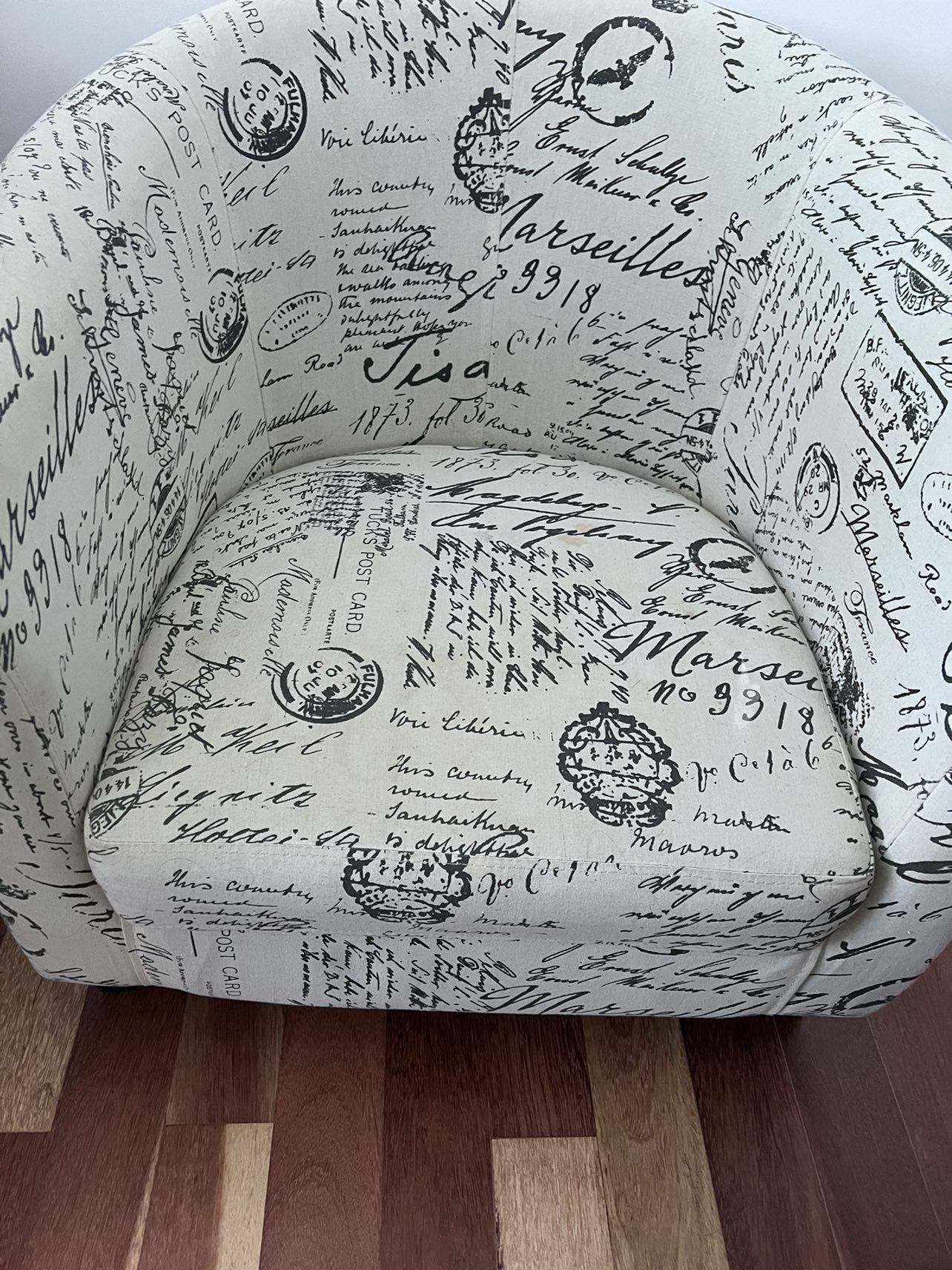 Tub chair with foot stand - photo 4