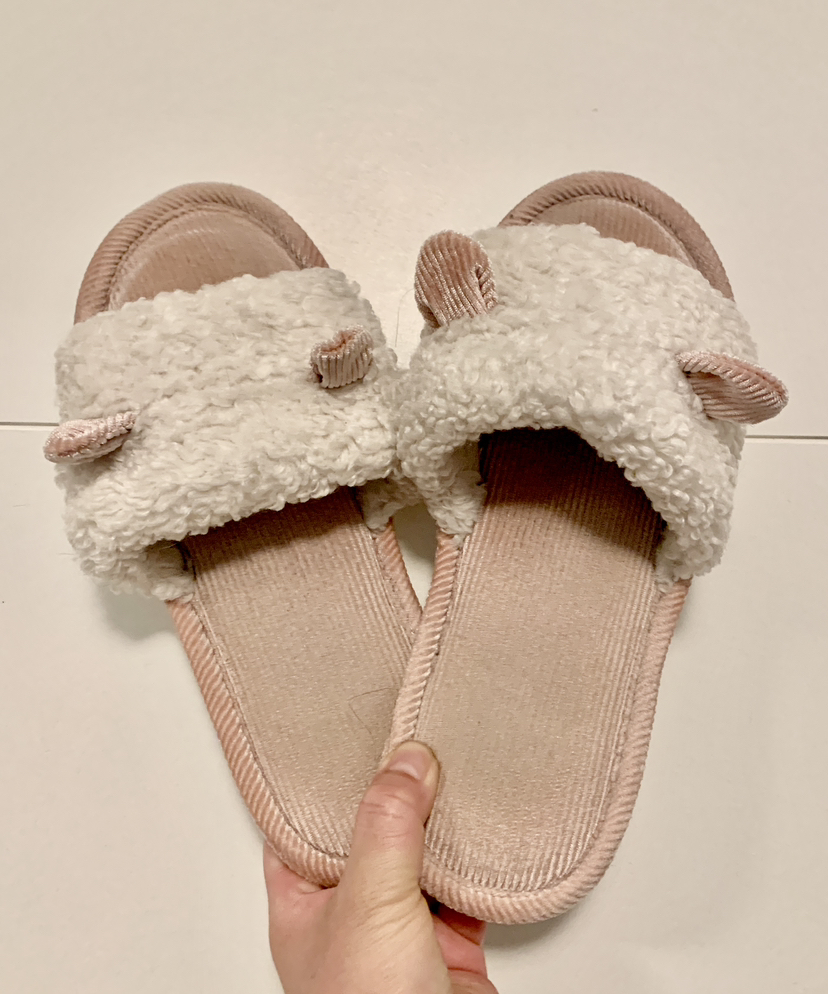 🆕 Women Warm Fluffy Cotton Indoor Slippers Cute Cat Ear image indicator(3)