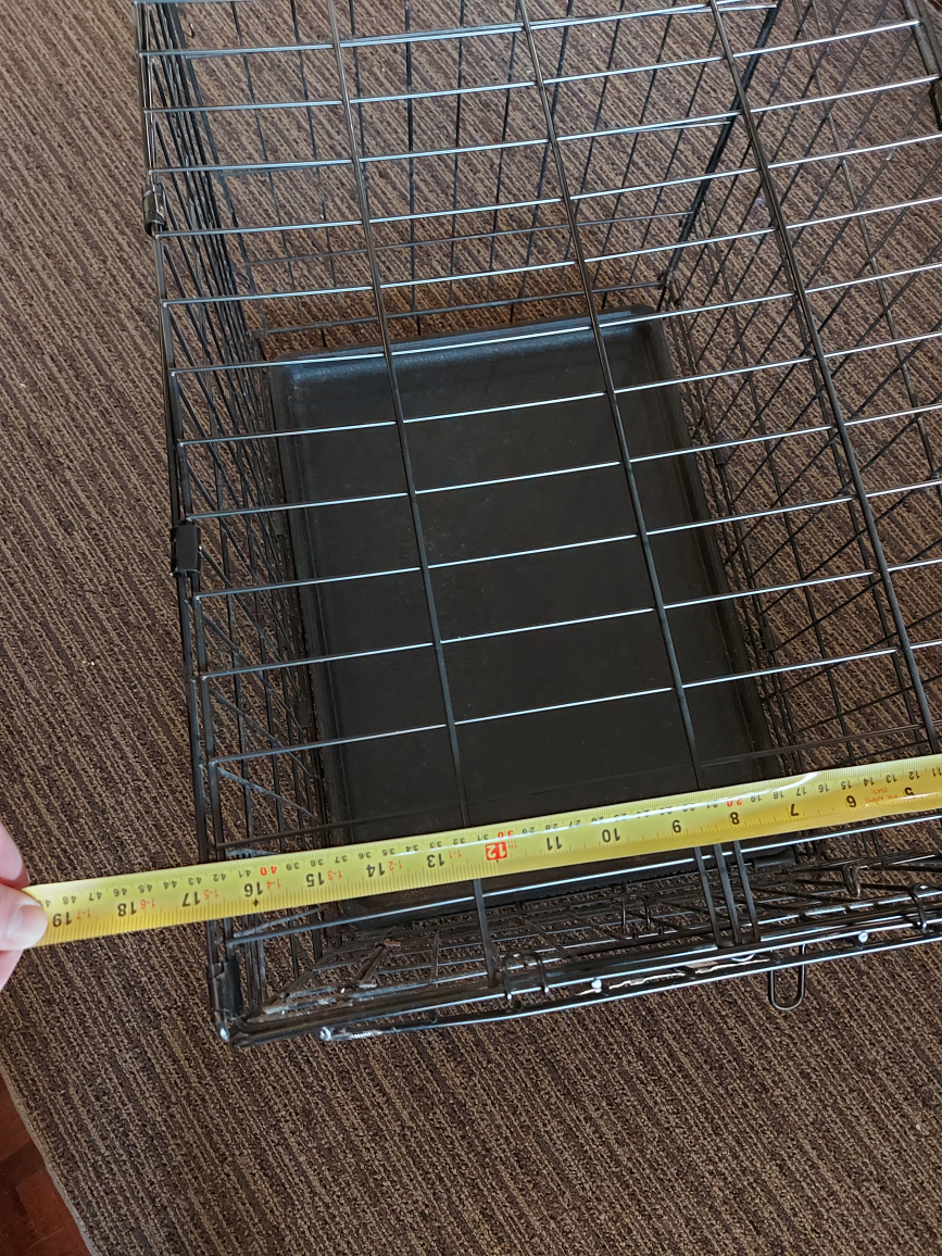 Small dog crate, collapses, removable tray 17" W x 24" L x 19" T image indicator(5)