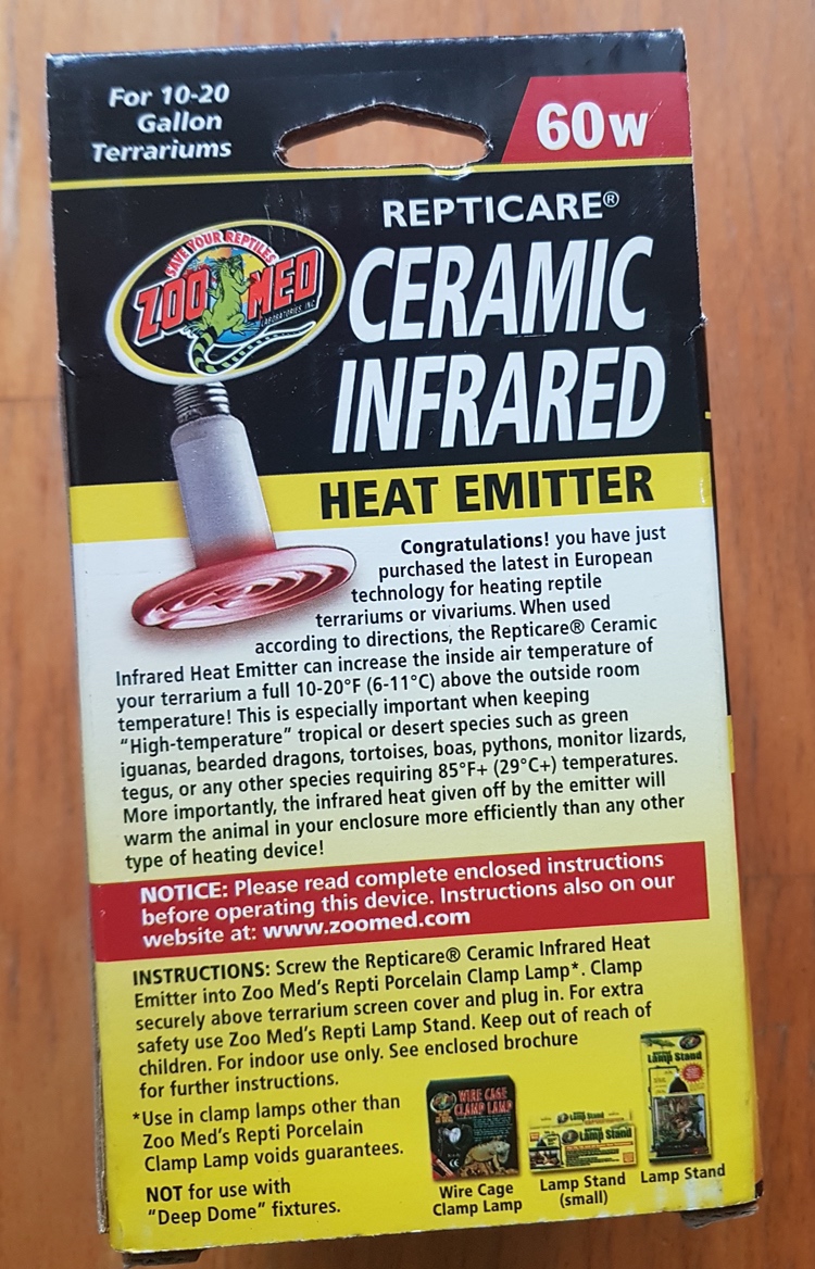 Repticare Ceramic Infrared Heat Emitter thumbnail