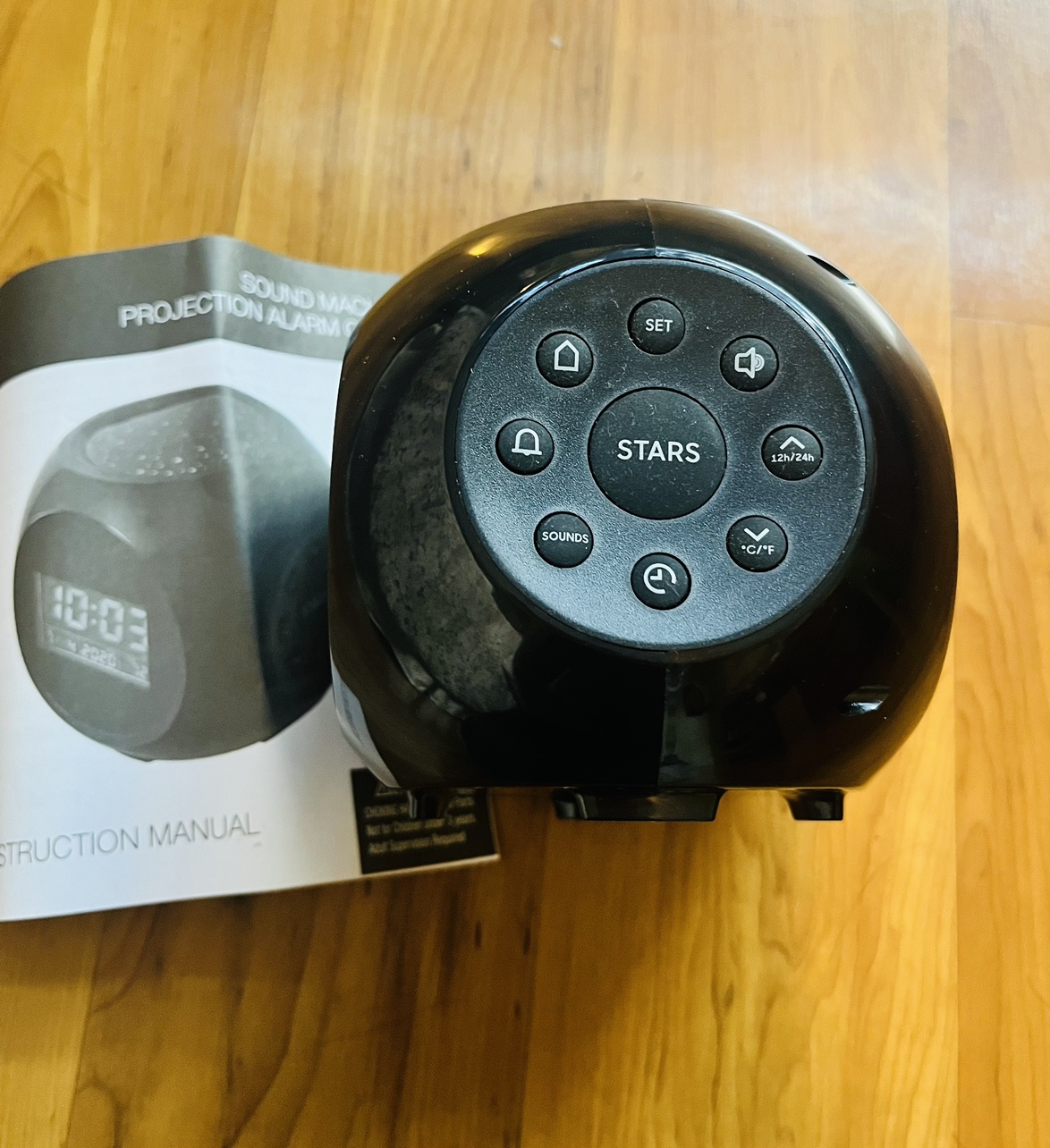 Shaper Image sound machine projection alarm clock - photo 4