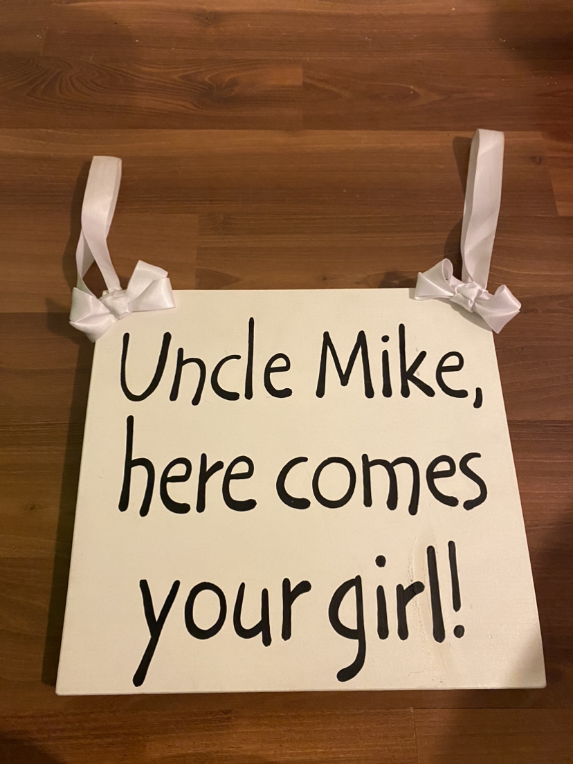 Ring boy/ flower girl wedding sign