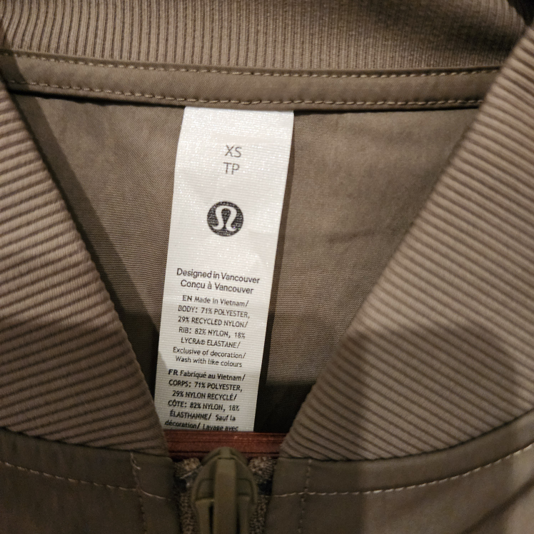 New Lululemon Oversize Bomber jacket image indicator(9)