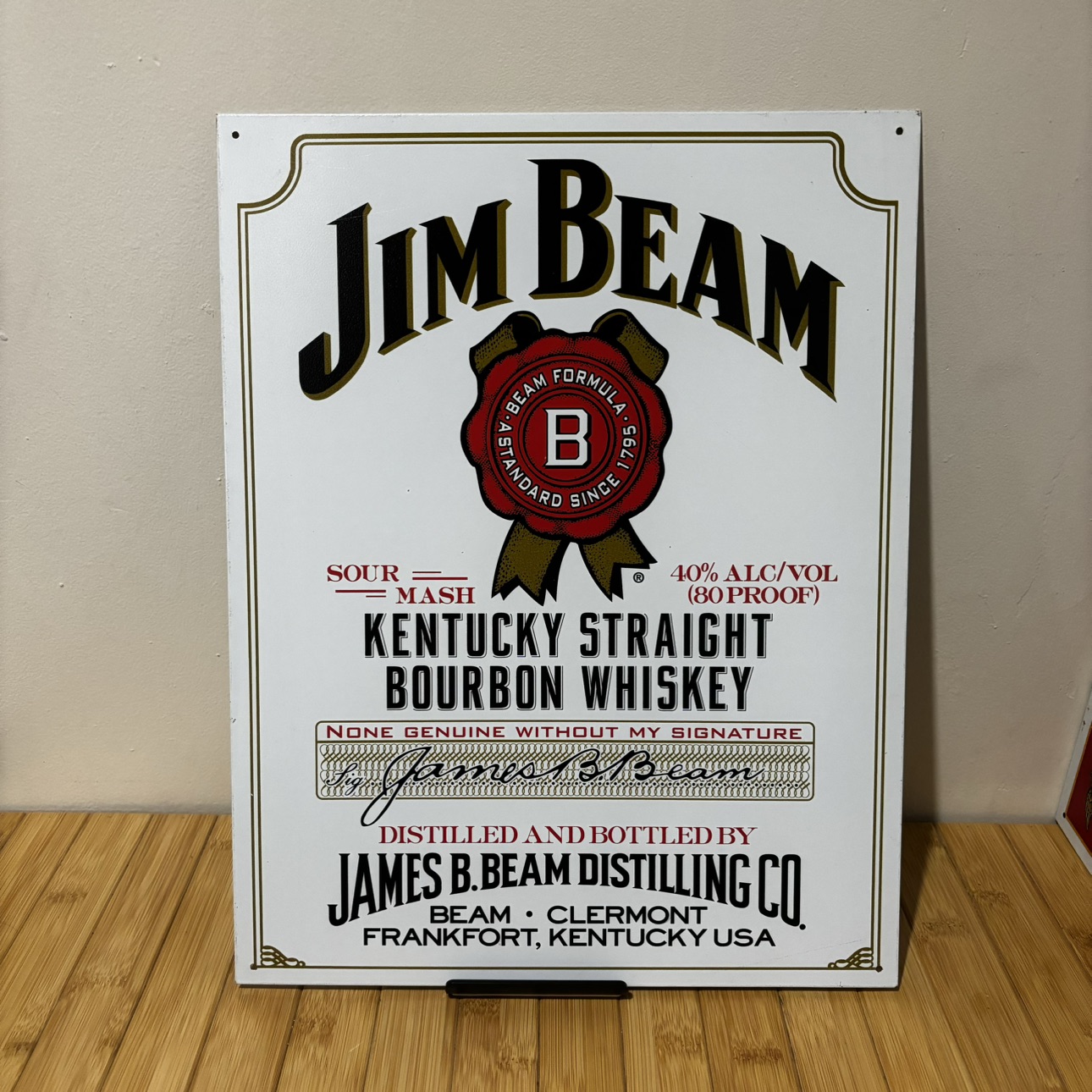 Jim Beam White Metal Poster thumbnail