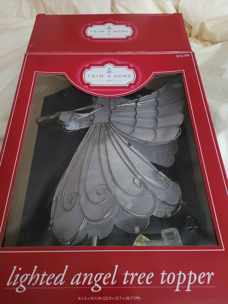New - Lighted Angel Tree Topper