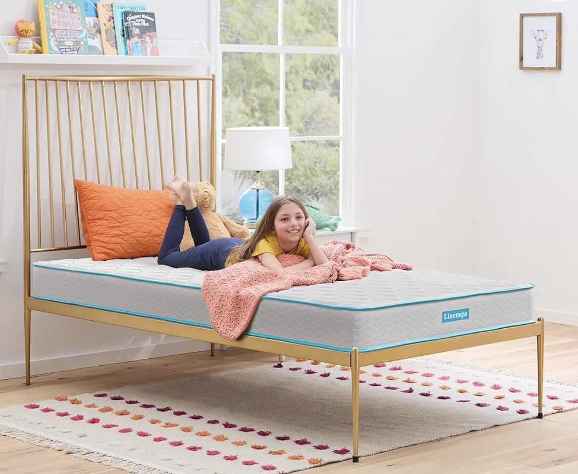 Modern Gold Metal Platform Twin Bed - photo 3