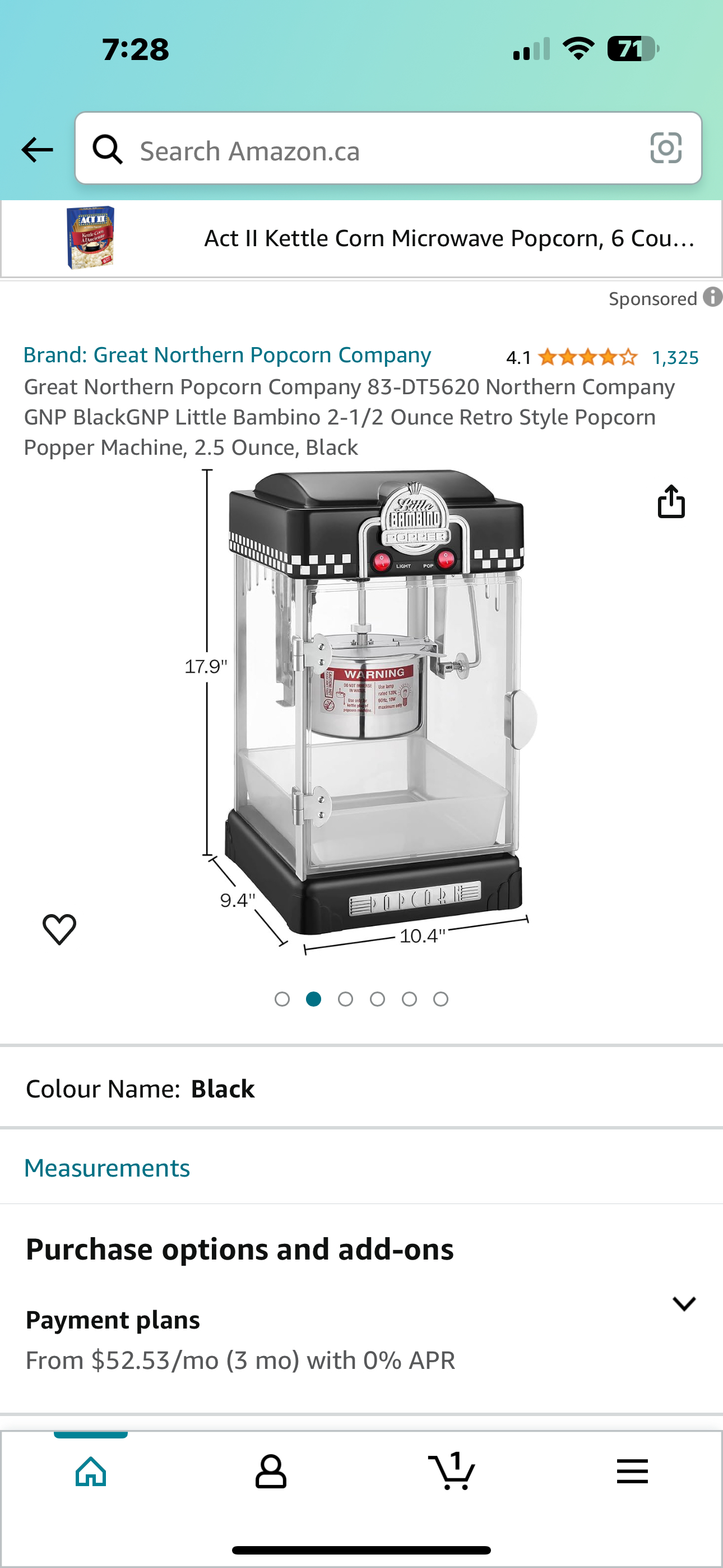 Retro Popcorn Machine