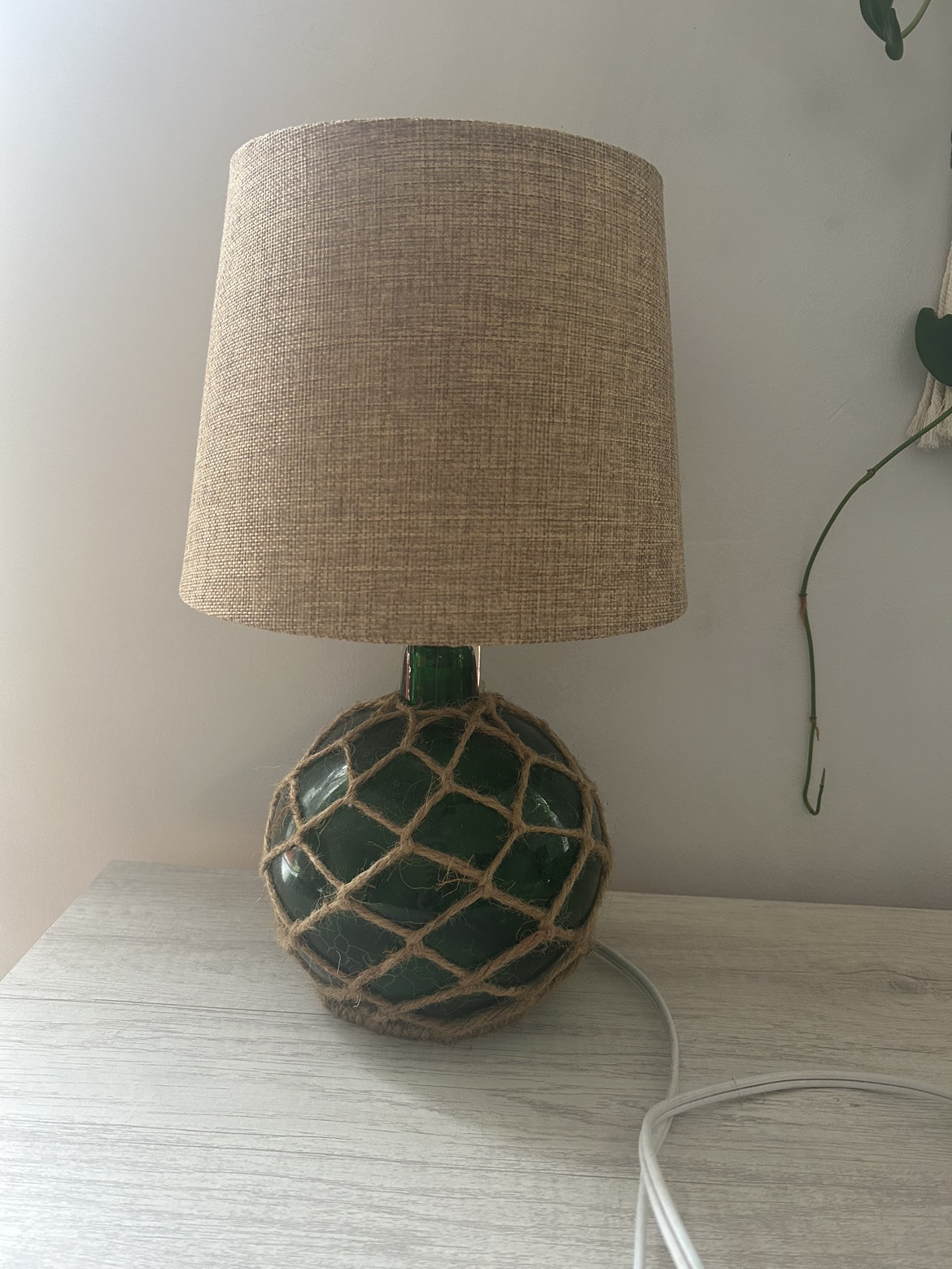 Green Glass Nautical Lamp - photo 2