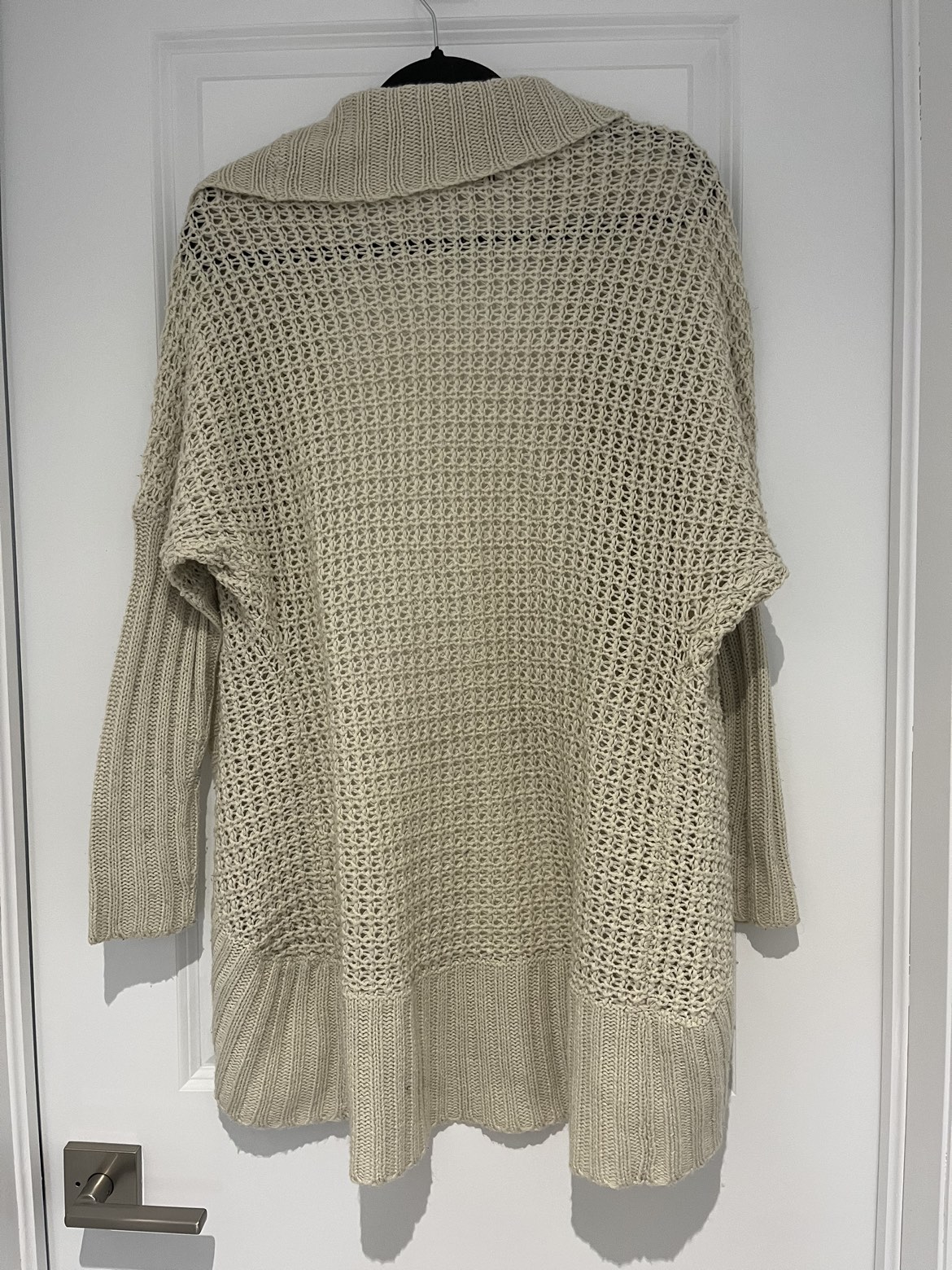 Beige/Tan open knit cardigan image indicator(3)