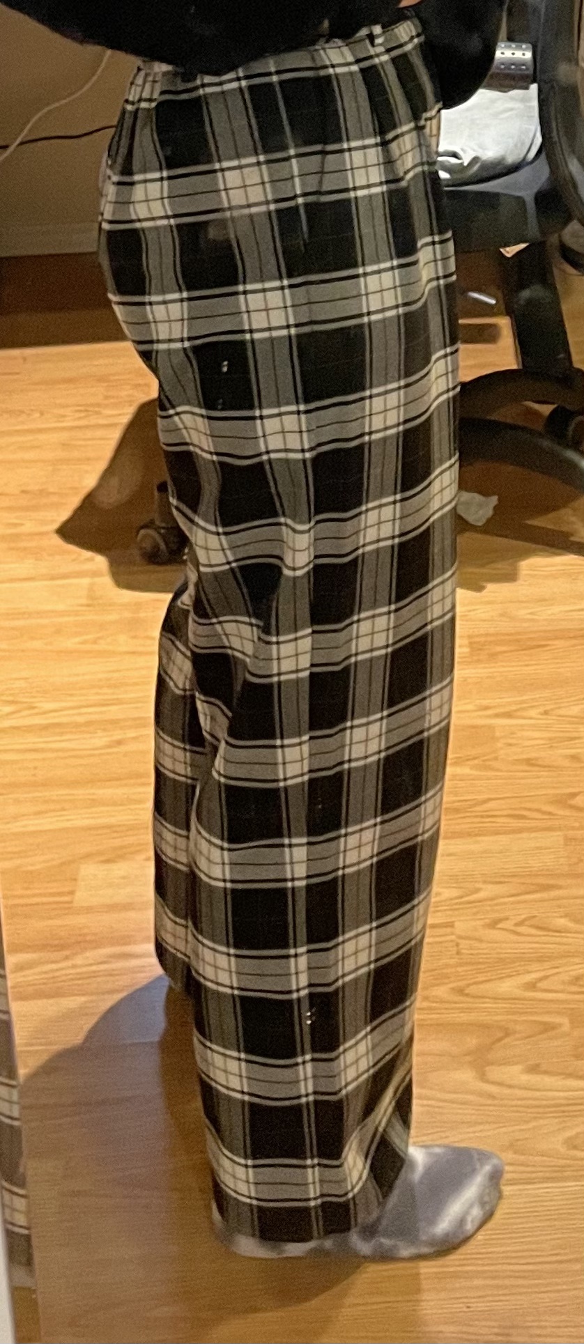 Black and white cell creative fashion pants - photo 4