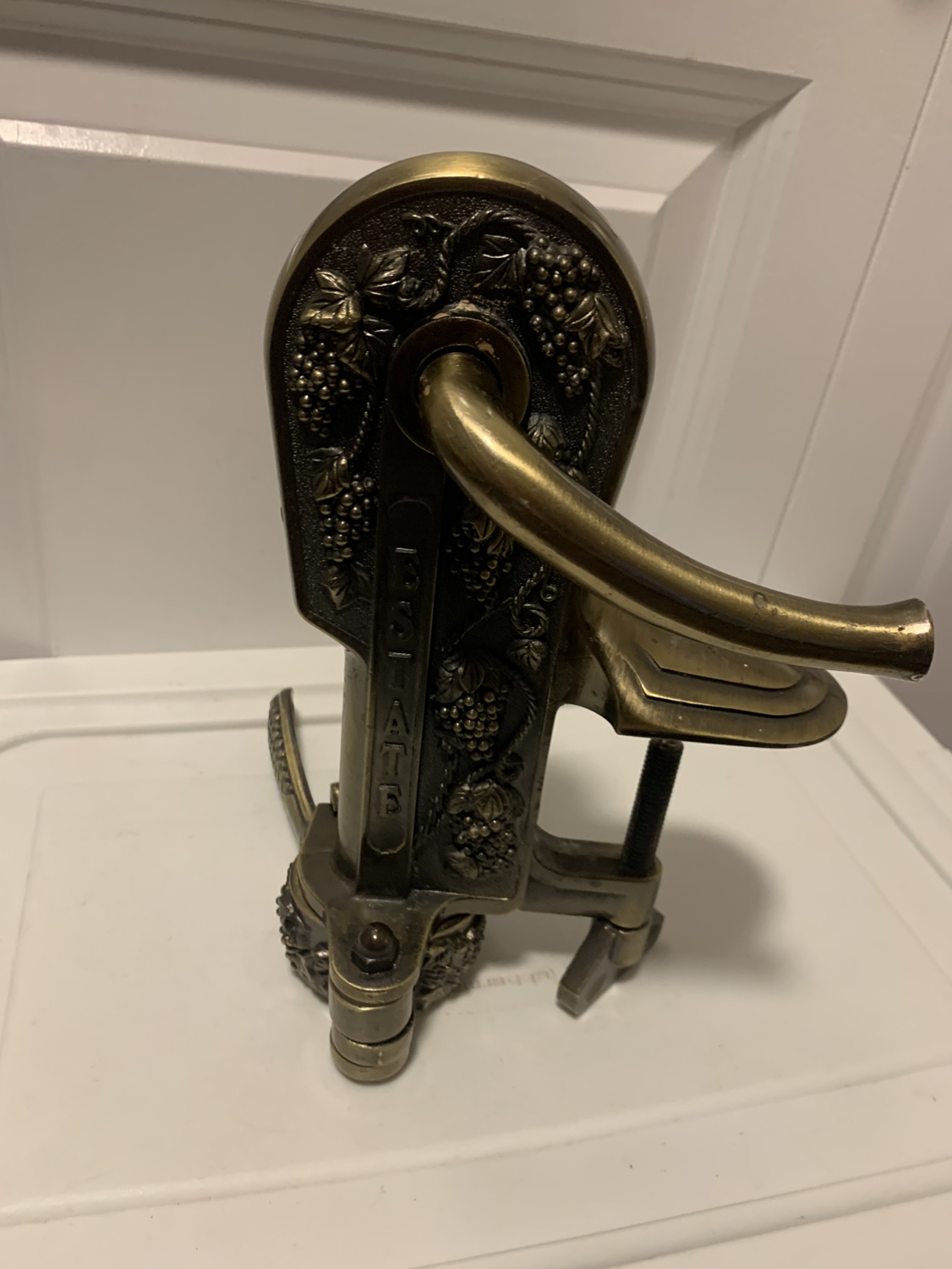 Rogers Estate Wine Bottle Opener Bar Mount Brass image indicator(4)