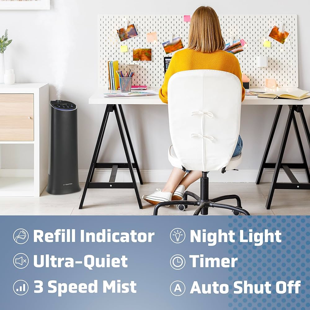 New PureGuardian - 1.5 Gal. Ultrasonic Cool Mist Humidifier - photo 3