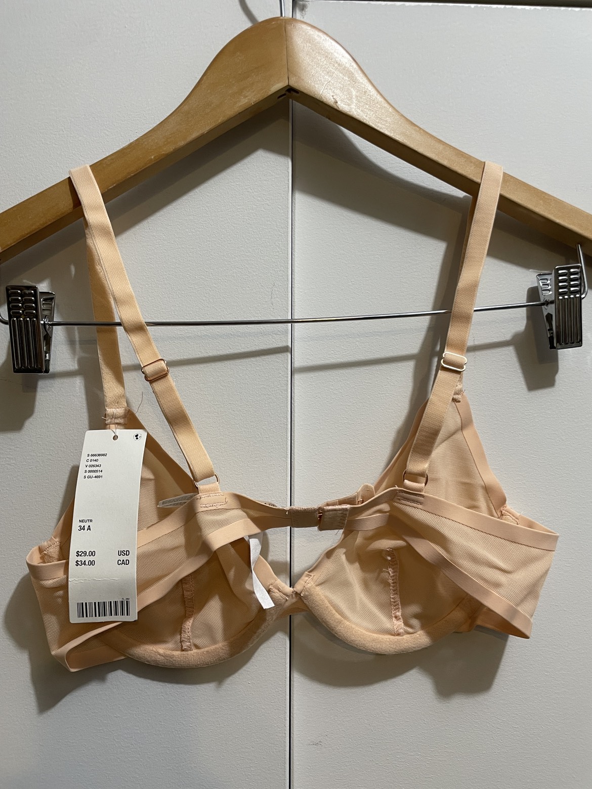 Urban Outfitters Skin Colour Underwire Bra image indicator(2)