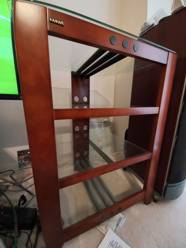 Sanus Systems 4- shelf A/V TV stand x 2 image indicator(2)