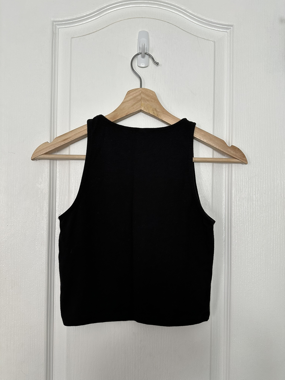 Black sleeveless crop top • size M • Stradivarius image indicator(5)
