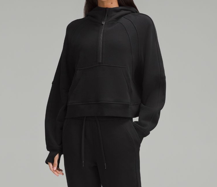 Lululemon scuba oversized half-zip hoodie, xs/s, black - photo 3