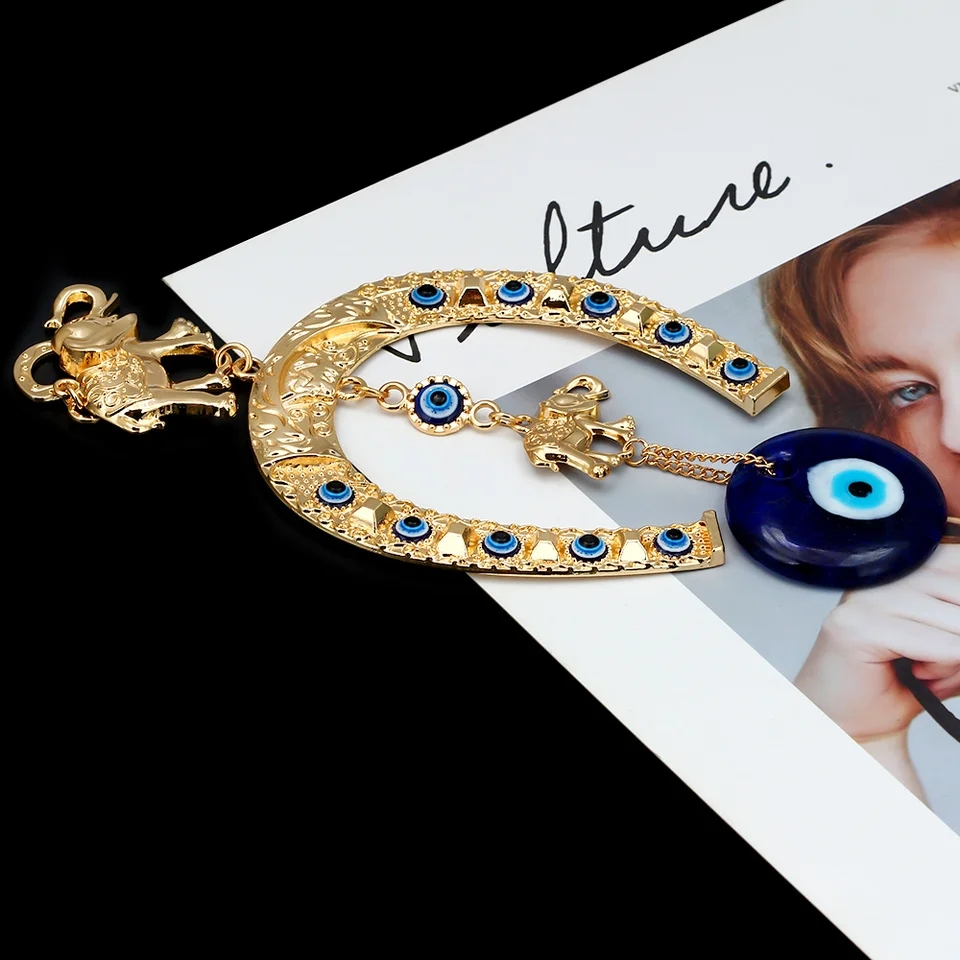 Elephant evil eye pendant - photo 2