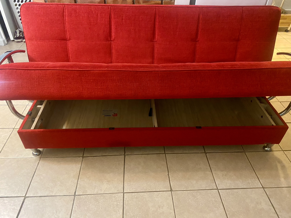 Sofa / Futon with Storage - photo 4