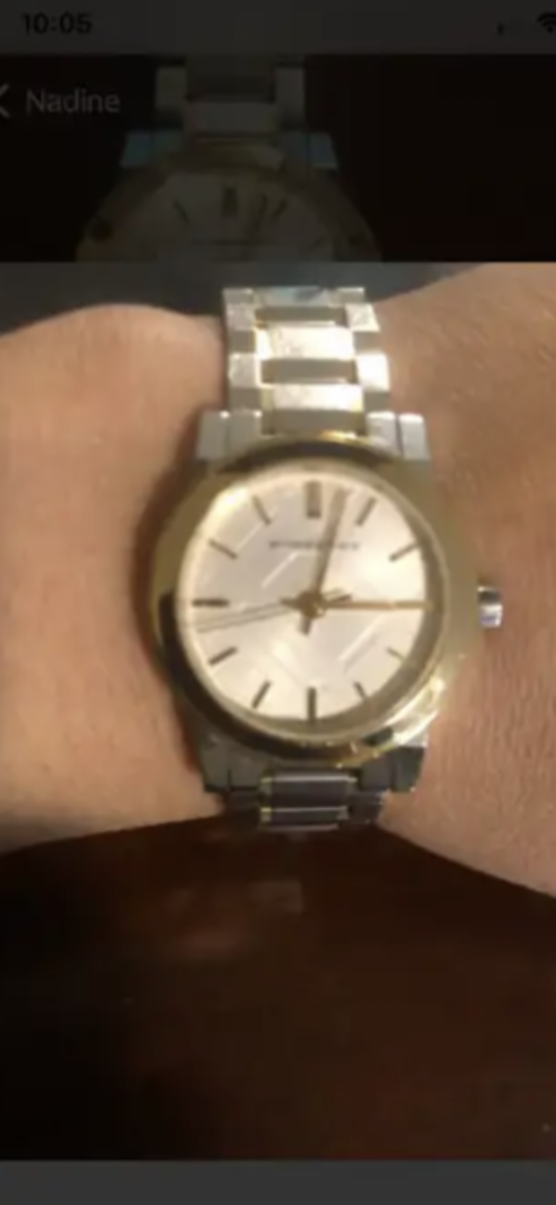 Burberry Two tone Watch image indicator(2)