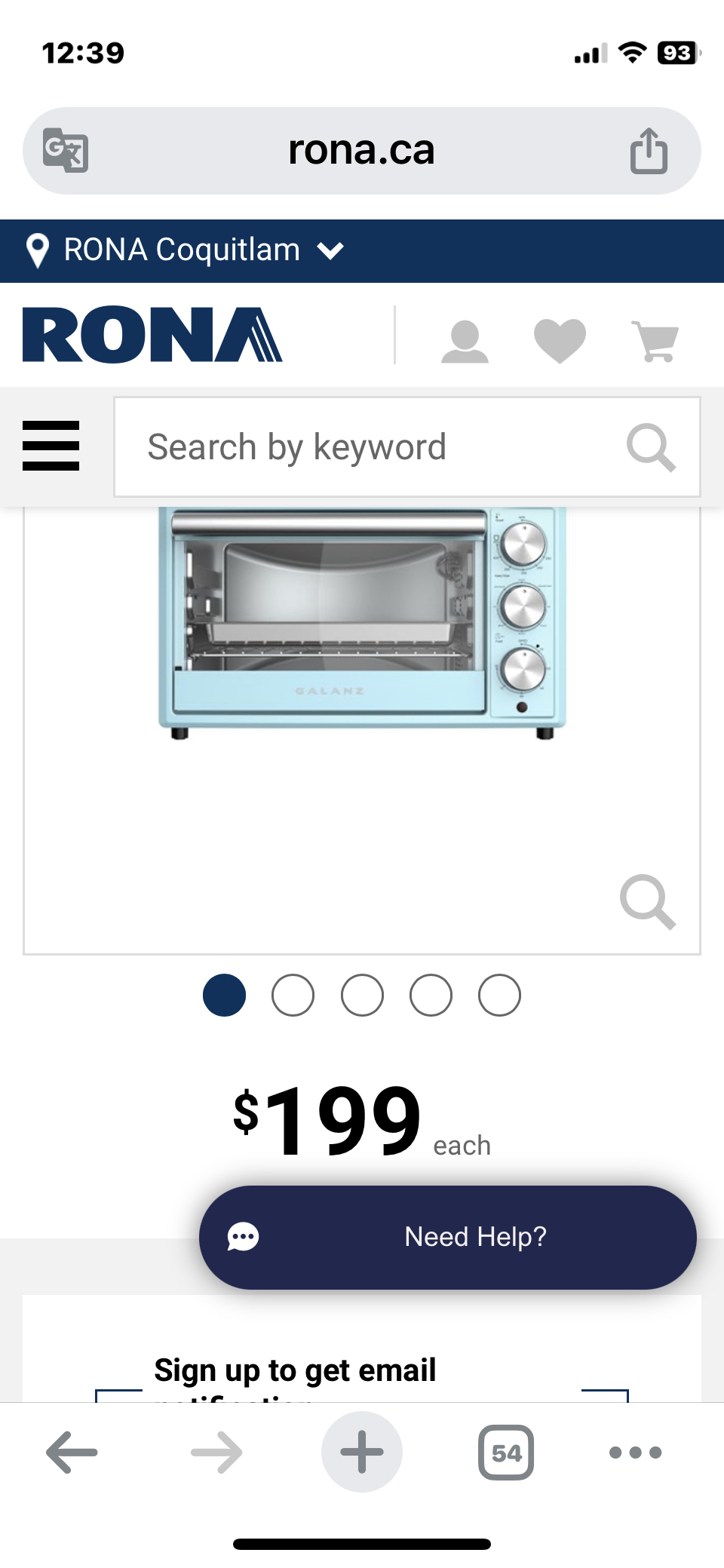 *Brand New* Galanz 0.9 cu.ft. Retro Manual Toaster Oven image indicator(9)